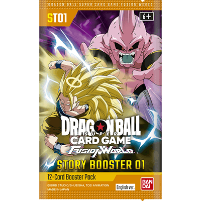 Sobre de Dragon Ball Super Card Game Fusion World ST-01 Story Booster en inglés